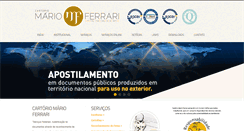 Desktop Screenshot of cartoriomarioferrari.com.br